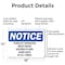 Signmission Forklift Operators Must Wear Seatbelts And, 18 in W x Rectangle, Aluminum OS-2PACK-NS-A-1218-L-12889 - alternate 6